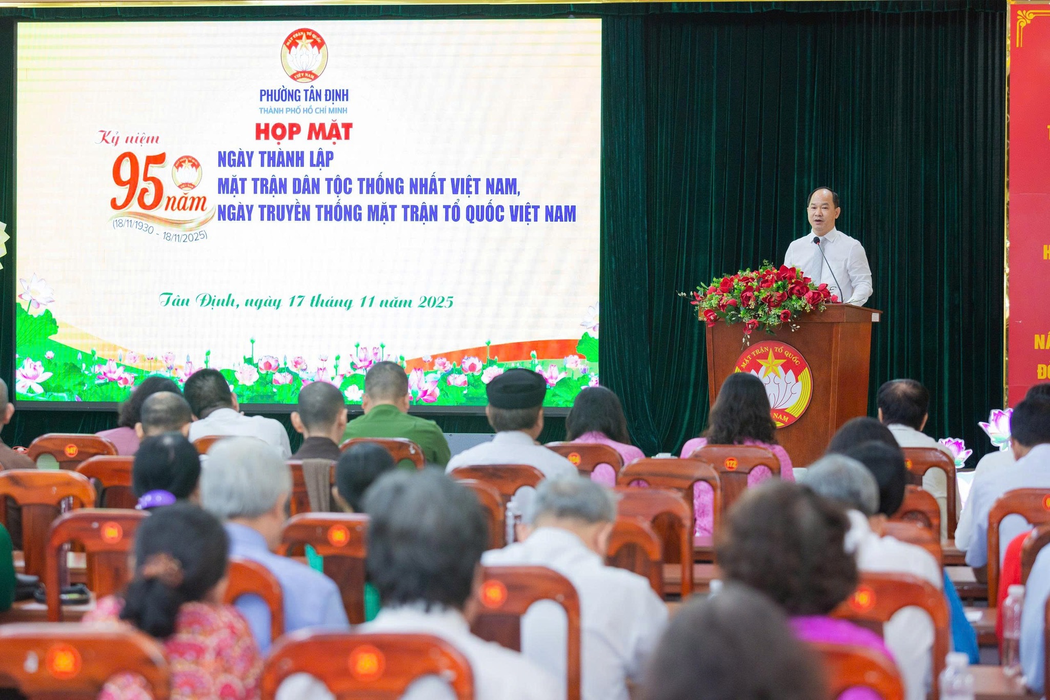 MẶT TRẬN PHƯỜNG TÂN ĐỊNH KỶ NIỆM 95 NĂM NGÀY TRUYỀN THỐNG MẶT TRẬN TỔ QUỐC VIỆT NAM VÀ TUYÊN DƯƠNG GƯƠNG ĐẠI ĐOÀN KẾT TIÊU BIỂU